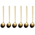 thumbnail image 1 of 6Pcs Coffee Spoon Stainless Steel Teaspoon Desserts Spoon Kitchen Gadget, 1 of 9