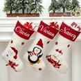 thumbnail image 6 of Personalized Christmas Stocking with Custom Name Large Luxury Embroidered Hanging Stockings for Family, 6 of 8
