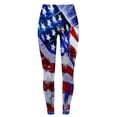 thumbnail image 5 of Siilsaa 4th of July Leggings for Women Fall Clearance Women Girls Leggings Skinny Independence Day Printed High Waist Stretchy Tights Trouser Yoga Pants Navy,M, 5 of 5