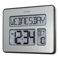 thumbnail image 2 of La Crosse Technology Backlight Atomic Full Calendar Clock with Extra Large Digits, Silver, C86279, 2 of 6