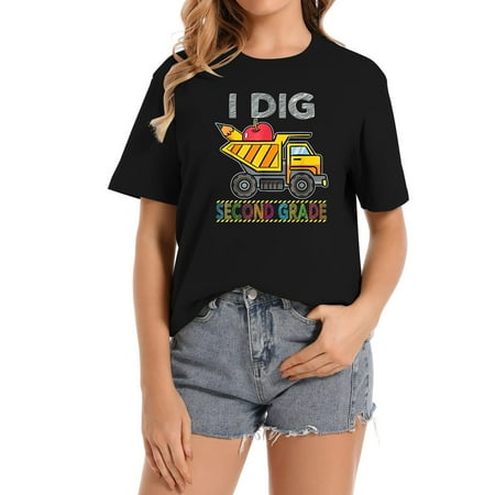 I DIG Second Grade Shirt Truck School Teacher Student T-Shirt