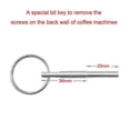 thumbnail image 4 of Clé de Machine à Café Tête Ovale Vis pour Outil en Acier Inoxydable 316 Jura Capresso, 4 of 5