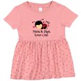 thumbnail image 3 of Inktastic Nana and Papa Love Me Baby Girls Baby Dress, 3 of 5