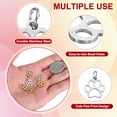 thumbnail image 3 of Charms de Huella de Perro Uxcell 3mm, 20 Pcs Colgante de Huella de Gato y Perro, Encantador Hueco para Mascotas, Colgantes de Huella para Llaveros, para Hacer Joyería DIY, Collar, Pulsera, Plata, 3 of 7