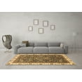 thumbnail image 3 of Ahgly Company Indoor Round Abstract Brown Modern Area Rugs, 8' Round, 3 of 4
