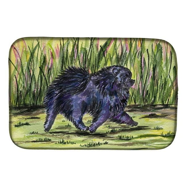 Carolines Treasures SS8444DDM Pomeranian Dish Drying Mat