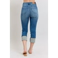 thumbnail image 5 of Judy Blue Full Size Skinny Cuff Capris Jeans with Pockets Plus Size, 5 of 5
