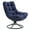 Blue, variant on Dovov Swivel Accent Chair, 360° Upholstered Swivel Chair Modern Lounge Chair Comfy Reading Chair with Soft Cushion and Metal Frame, Beige