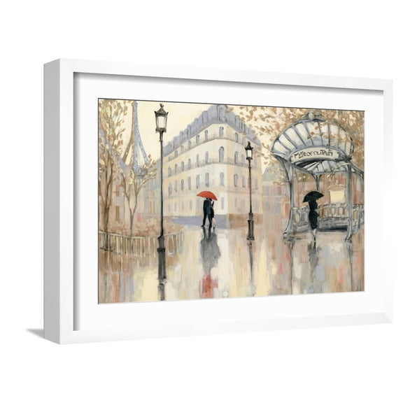 Art.com To the Metro IV Art Print by Julia Purinton, White Frame Wall Art, 23" x 17"