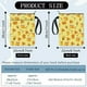 thumbnail image 2 of Funda protectora amarilla para libros con diseño de abejas, lavable, de tela, con cremallera y bolsillo adicional. Ideal para cuadernos y libros de bolsillo., 2 of 9