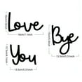 thumbnail image 5 of Joernso Wooden Wall Art Sign Love You Bye Wall Sign Home Decor Entryway Wall Letter Decoration for Valentine's Day Decor Living Room Door Entrance, 5 of 7
