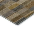 thumbnail image 3 of Addison Rugs Mayfield Premium Machine Washable Transitional Stripes Brown Rectangle Rug, 9' X 12' Machine Washable Transitional Stripes Brown Oversized Sherpa Throw Blanket, 3 of 7