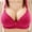 Red, variant on VERUGU Everyday Bras for Women Comfort Solid Wirefree OnePiece Bra Gathering Underwear Bras No Underwire Hot Pink M