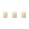 thumbnail image 4 of Inteprter Lámpara de de decoración LED sin llama de luz de té de plástico eléctrico con luz de vela, superficie acanalada, beige Type1 NO1 Inteprter CBP155251, 4 of 6