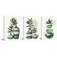 thumbnail image 6 of Nachic Wall Boho Canvas Wall Art Mid-Century Plant Vase Painting Art Prints Minimalist Artwork Modern Navy Blue Bedroom Bathroom Decor (Blue), 6 of 11