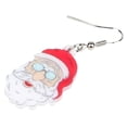 thumbnail image 4 of Christmas Acrylic Vintage Santa Earrings Cute Santa Dangle Jewelry Charms Holiday Gifts For Women, 4 of 6