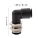 thumbnail image 2 of UPOUART 2Ud Fitting Neumático De Latón Para Industria Con Conexión Push-to-Connect, 2 of 5