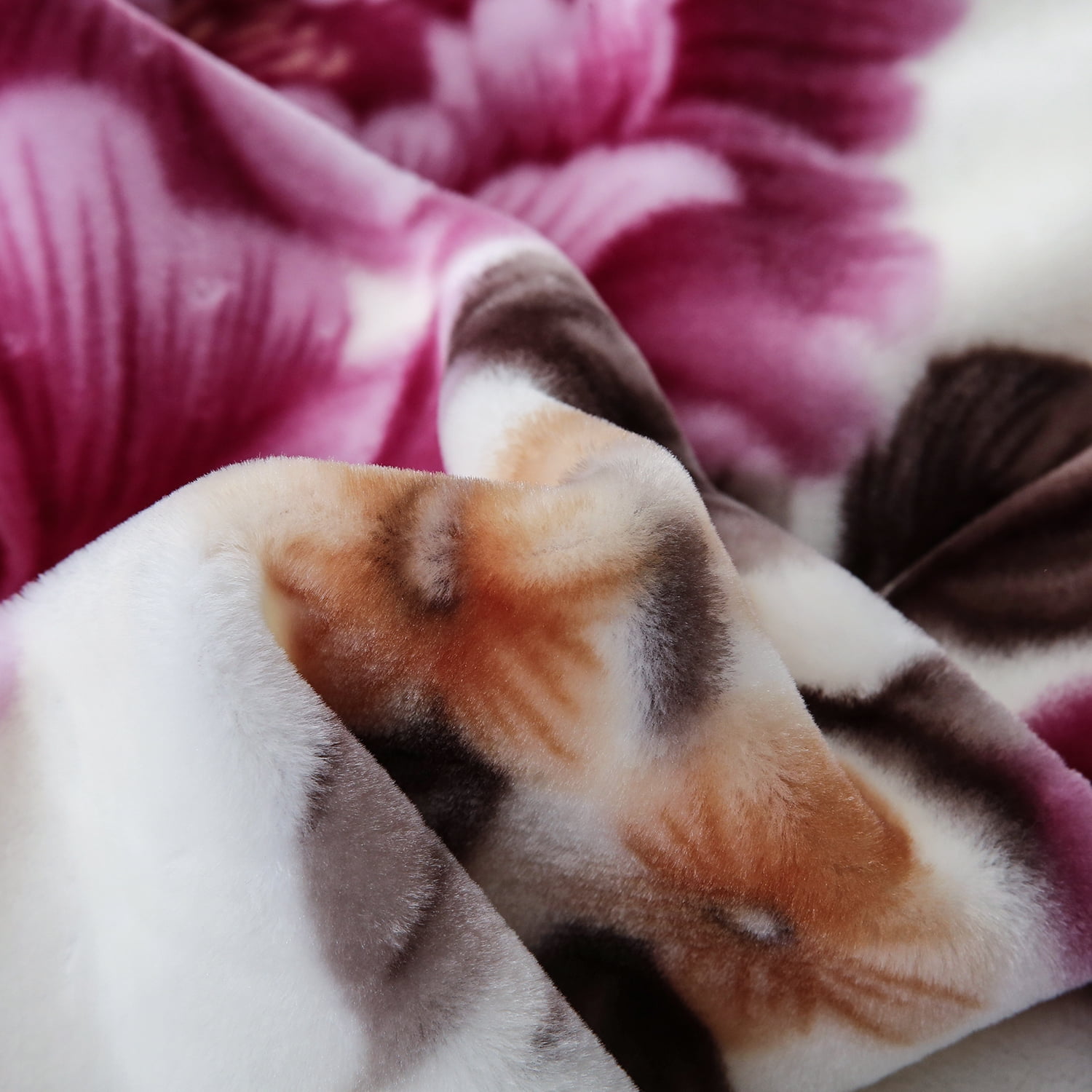 JML Queen Size Soft Warm Fleece Bed Blanket Reversible Thick Mink Blanket 75 x 87 inches,5lbs