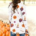 thumbnail image 6 of Women's Halloween Print Knitting Cardigan Long Sleeve Open Front Knitted Sweater Outwear Coat Tops, 6 of 6