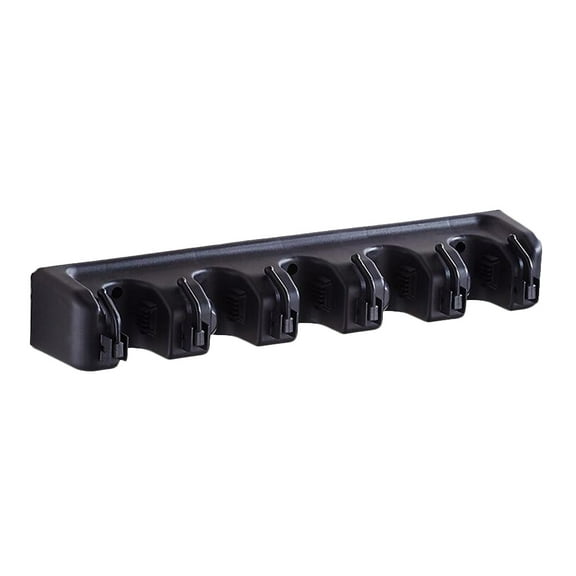 Kitandove 1Pack Wall Mounted Mop and Broom Holder Non Slip Sturdy for Cleaning Supplies Organizer 11.8x2.8x2.6in