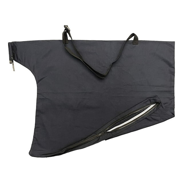 Leaf Shredder Pouch Zipper Design Convenient Smooth Surface Lightweight Collapsible Drawstring Closure Easy to Clean Oxford Vacuum Leaf Collection Pouch for Lawn