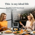 thumbnail image 5 of 8-in-1 Large Capacity Air Fryer - 8 One-Touch Presets, Stainless Steel Rack, Viewing Window - Family-Sized for Gatherings & Multi-Function Cooking, 5 of 9