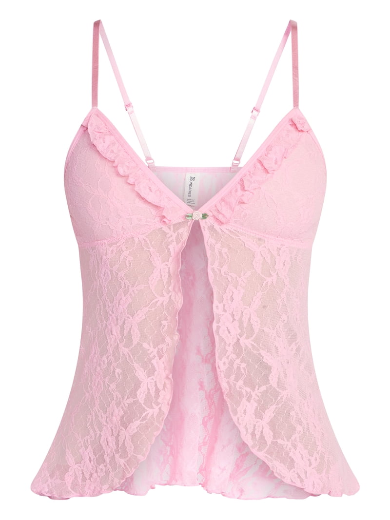 No Boundaries Lace Flyaway Cami Top, Women's XS-XXXL - Walmart.com