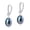 Black Pearl Hoop Earrings, variant on Yami 8-8.5mm White Cultured Pearl Drop Earrings Stud 925 Sterling Silver Dangle Valentine's Day Jewelry Gift for Women