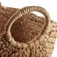 thumbnail image 5 of Casafield Set of 3 Boat Baskets with Handles - Cinnamon, Woven Water Hyacinth Storage Organizers for Blankets, Laundry, Bathroom, Bedroom, Living Room, 5 of 7