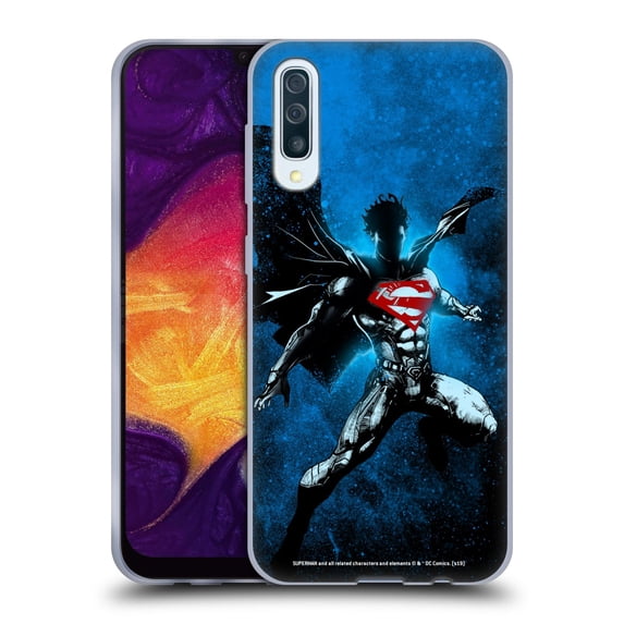 Head Case Designs Officially Licensed Superman DC Comics 80th Anniversary Splatter Soft Gel Case Compatible with Samsung Galaxy A50/A30s (2019)