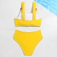thumbnail image 4 of Niñas Dos Piezas de Trajes de Baño Tamaño 10-12 Verano Color Sólido Conjunto de Trajes de Baño para Niños Dos Piezas Conjunto de Pantalones Cortos, 4 of 7
