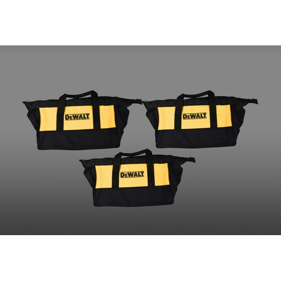 DeWalt BagDewalt11Yellow 11" Yellow & Black Tool Bag Tools/Small Kits 3 Pack