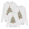 thumbnail image 4 of breaise Ugly Christmas Sweatshirts for Family Matching - Xmas Trees Print Funny Holiday Pullover Long Sleeve Crewneck Tops, 4 of 4