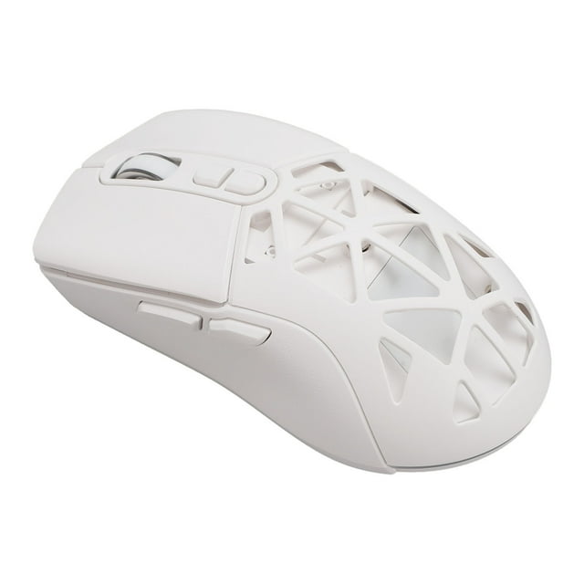 Computer Mouse, Gaming Mouse Ergonomic Design Dual Mode for PC White,Black
