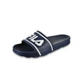 thumbnail image 1 of Fila Boys' Sleek Slide Sandals - navy/white, 6 youth, 1 of 3