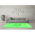 thumbnail image 3 of Ahgly Company Indoor Square Abstract Green Modern Area Rugs, 3' Square, 3 of 4