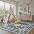 thumbnail image 5 of UERMEI 8'x10' Washable Area Rugs for Living Room, Modern and Vintage Non Slip Carpet, Low Pile Indoor Rug for Bedroom Home Decor Carpets, Blue, 5 of 12