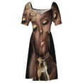 thumbnail image 4 of Vestido de manga corta de Reina África falda de verano para mujer ropa de playa vestidos de noche de lujo 2025, 4 of 6