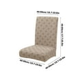 thumbnail image 2 of Dining Room Chair Covers, Super Fit Stretch Cat Scratch Protection Jacquard Fabric Removable Washable Dining Chair Slipcover Seat Cover for Home, Kitchen, Hotel, Banquet (Beige), 2 of 5