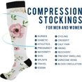 thumbnail image 4 of FREEAMG Christmas Cute Deer Compression Socks for Women and Men, 1 Pair, 4 of 7