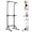 Black, variant on Garvee Heavy Duty Steel Free Standing Pull Up Bar Power Tower, Adjustable Height 82.7 in Pull Up Station with Multi-Grip Chin Up Bar