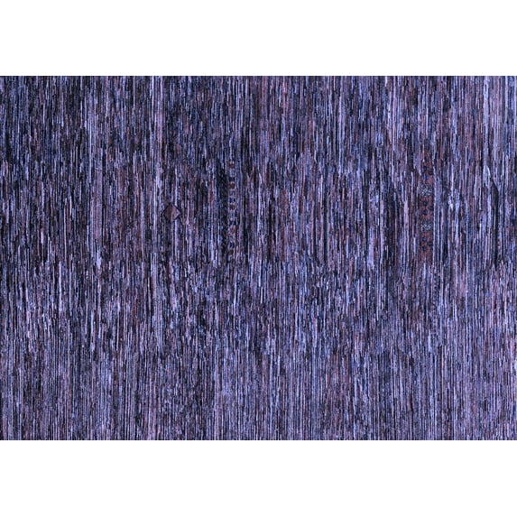 Ahgly Company Machine Washable Indoor Rectangle Abstract Blue Modern Area Rugs, 2' x 4'