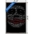thumbnail image 3 of DC Comics Movie - The Dark Knight - The Joker Face In Text Wall Poster, 22.375" x 34", Framed, 3 of 5