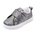 thumbnail image 2 of Willtoo Toddler Sneakers for Boys and Girls Glitter Hook and Loops Sneakers Baby Canvas Shoes, 2 of 7