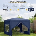thumbnail image 4 of Outsunny Tente de Fête Extérieure Pop-Up 10'x10 Pieds avec Sac de Transport Bleu, 4 of 10