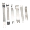 thumbnail image 2 of Car Stereo Pry Tool, 6pcs Car Trim Removal Tool Kit Stainless Steel Solid Rustproof Universal Clip Pry Tools  Car Fastener Removal Tool For Door Window Audio, 2 of 8