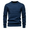 thumbnail image 5 of Feancey Mens Lightweight Sweaters Soft Crewneck Knit Pullover Regular Fit Casual Knitted Jumper Tops Fall Thin Fashion Sweater Shirts Blue XL, 5 of 6