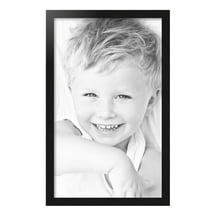 ArtToFrames 17x28 inch Black Steel Picture Frame, Black MDF Poster Frame (4639)