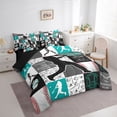 thumbnail image 3 of jejeloiu Boys Baseball Sport 7-Piece Twin Bedding Sets,Ball Gamer Bedding Comforter Set For Kids Reversible, 3 of 8