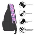 thumbnail image 5 of ZICANCN Crossbody Sling Bags for Women Men,Pink Geometric Polka Dots Casual Shoulder Backpacks for Hiking Daypacks, 5 of 9